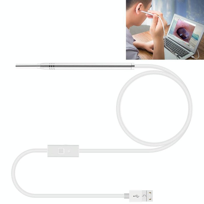 1Mp Hd Visual Ear Nose Tooth Endoscope Borescope With 6 Leds Lens Diameter 5.5Mm