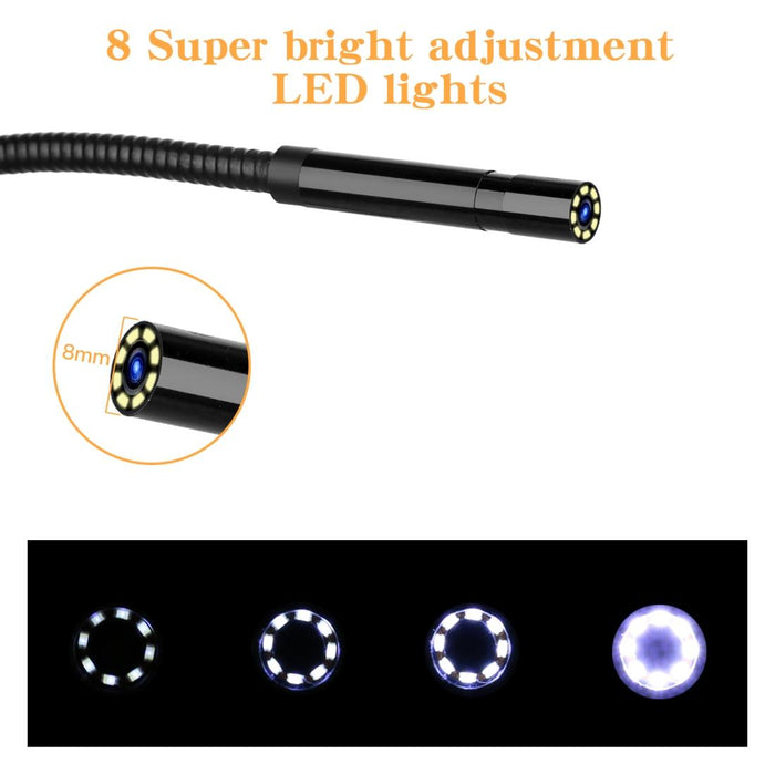 P30 8Mm Ip67 Waterproof 4.3 Inch Hd Portable Endoscope Snake Tube Industrial Endoscope Cable Length 1M