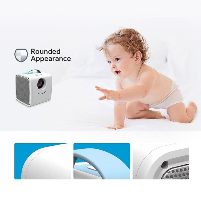 W-S1 10W Children Video Projector 30 Lumens Hd 1080P Lcd Technology Supports Av / Usb / Mini Sd Card / Hdmi / Audio