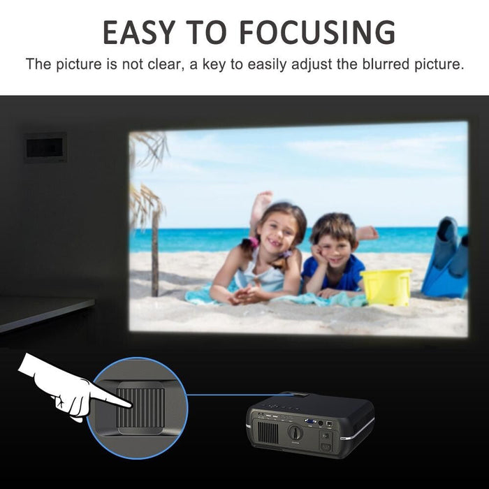 Dh-A10 5.8 Inch Lcd Screen 4200 Lumens 1280 X 800P Hd Smart Projector With Remote Control White