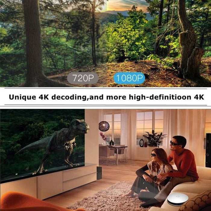 Dl-S9 220 Lumens 1280X720 720P Android 6.0 Hd Bluetooth Wifi Smart Laser 3D Projector