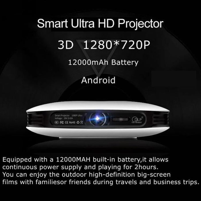 Dl-S9 220 Lumens 1280X720 720P Android 6.0 Hd Bluetooth Wifi Smart Laser 3D Projector