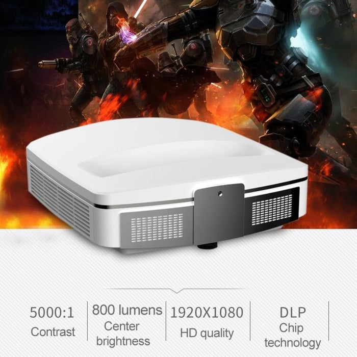 K5 + 3400 Lumen 1280X1080 1080P Android 5.1 Hd Bluetooth Wifi Smart 3D Ultra-Short Focus Projector Supports Hdmi X 2 / Usb X 2 / Micro Sd Card