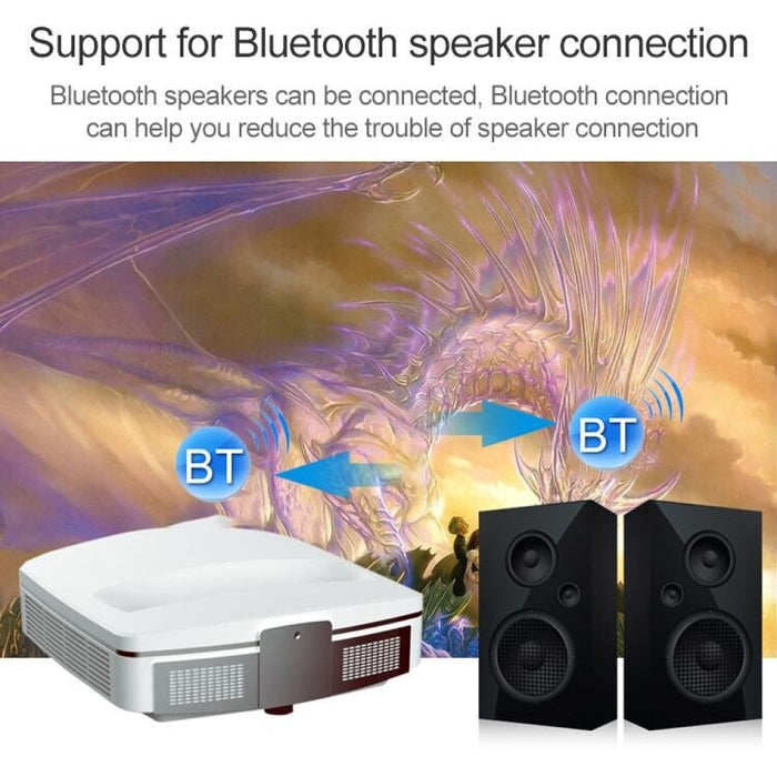 K5 + 3400 Lumen 1280X1080 1080P Android 5.1 Hd Bluetooth Wifi Smart 3D Ultra-Short Focus Projector Supports Hdmi X 2 / Usb X 2 / Micro Sd Card