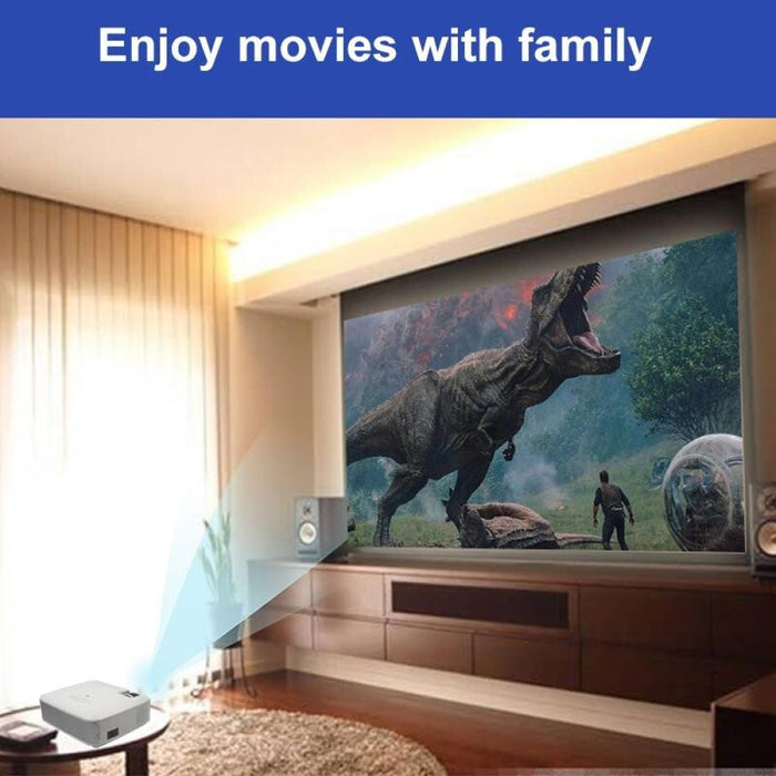 D40S 1600 Lumens Portable Home Theater Led Hd Digital Projector Silver