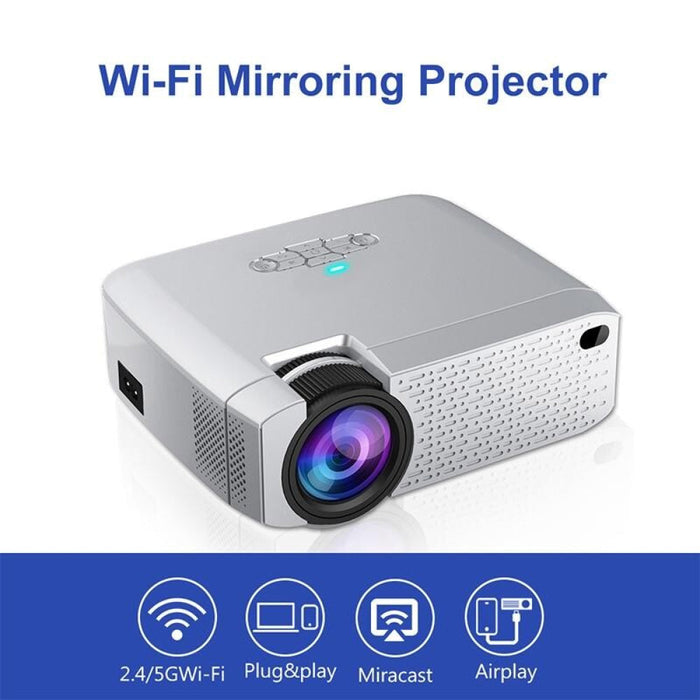 D40S 1600 Lumens Portable Home Theater Led Hd Digital Projector Silver