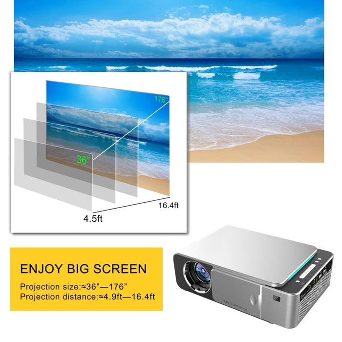 2000 Ansi Lumens 1080P Lcd Mini Theater Projector Phone Version