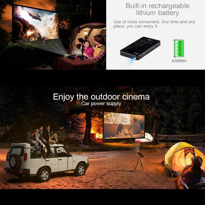 P09 Portable 4K Ultra Hd Dlp Mini Smart Projector With Infrared Remote Control