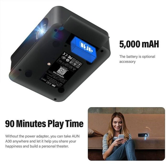 A30 480P 3000 Lumens Portable Home Theater Led Hd Digital Projector