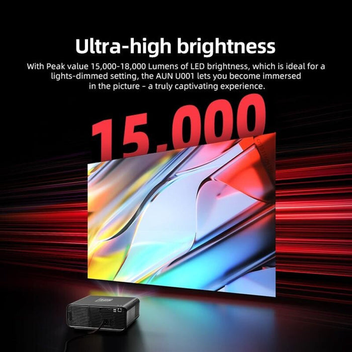 U001 4K 18000 Lumens Portable Home Theater Led Hd Digital Projector