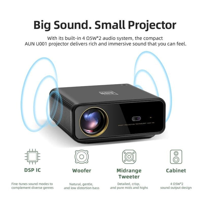 U001 4K 18000 Lumens Portable Home Theater Led Hd Digital Projector