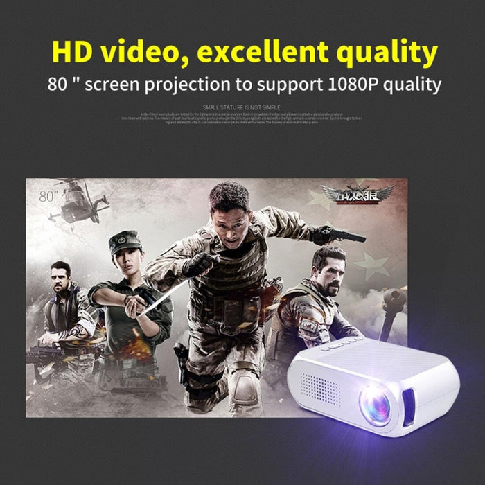 Yg320 320 X 240 Mini Led Projector Home Theater Supports Hdmi & Av & Sd & Usb