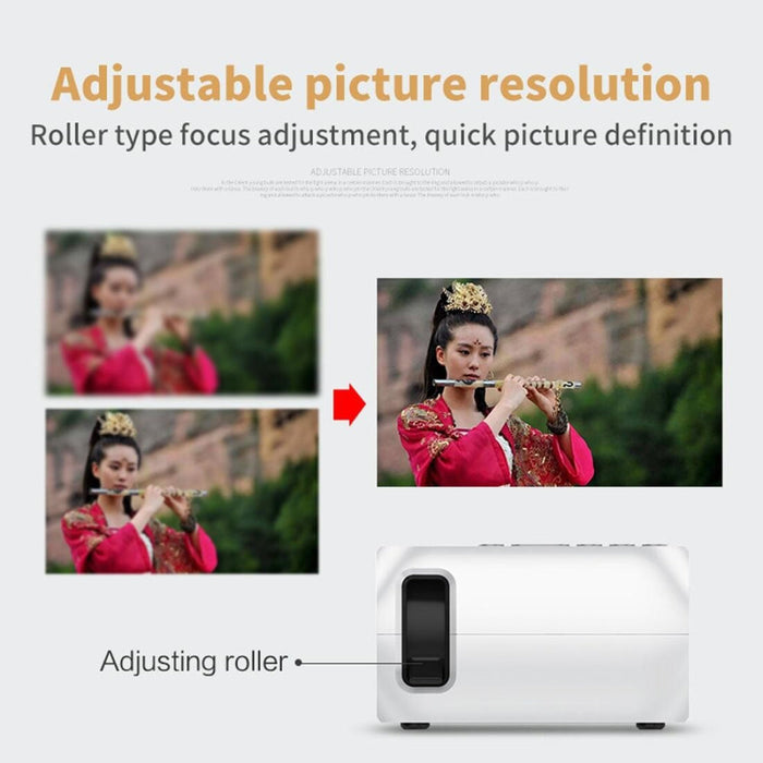 Yg320 320 X 240 Mini Led Projector Home Theater Supports Hdmi & Av & Sd & Usb