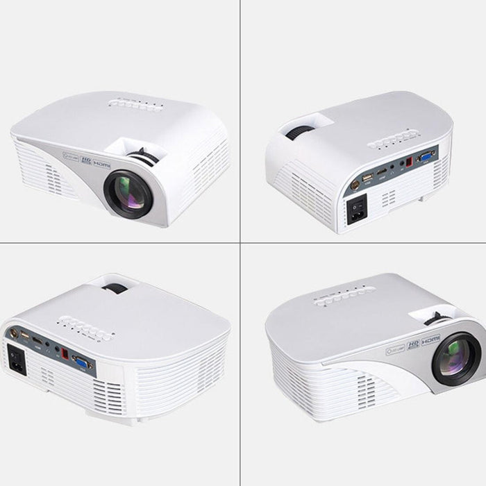 Rd-805B 960*640 1200 Lumens Portable Mini Led Projector Home Theater With Remote Controller Supports Usb + Vga + Hdmi + Av + Tv