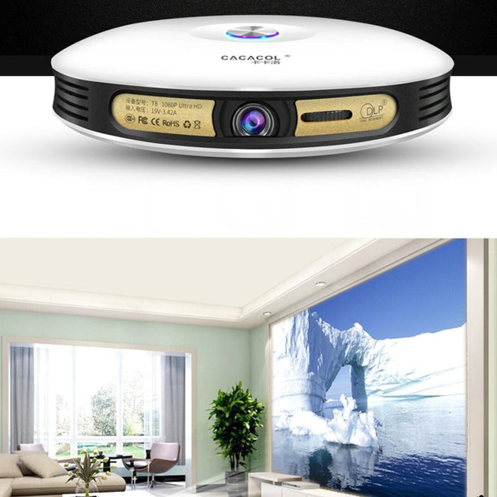 Itc-Do8 220 Lumens Wifi Smart 1280 X 800 Dlp Dmd Led Portable Projector With Remote Control