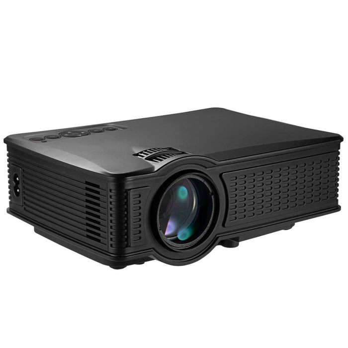 Ly-50 1800 Lumens 1280X800 Home Theater Led Projector With Remote Control Supports Av & Usb & Vga & Hdmi Black