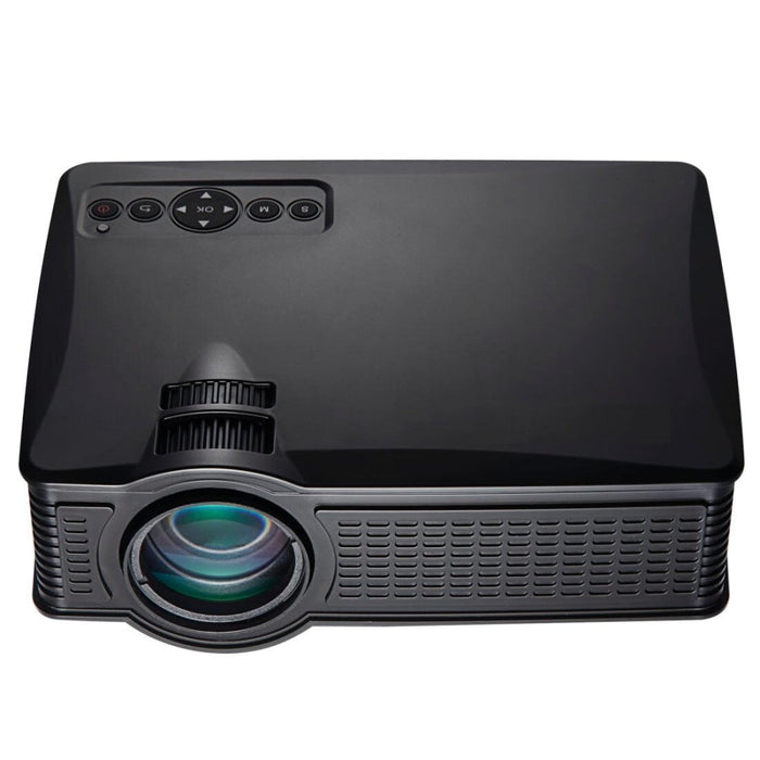 Ly-50 1800 Lumens 1280X800 Home Theater Led Projector With Remote Control Supports Av & Usb & Vga & Hdmi Black