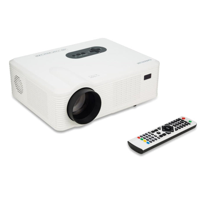 Cl720 3000 Lumens 1280X800 Home Theater Led Projector With Remote Controller Supports Hdmi Vga Ypbpr Video Audio Tv Usb Interfaces White