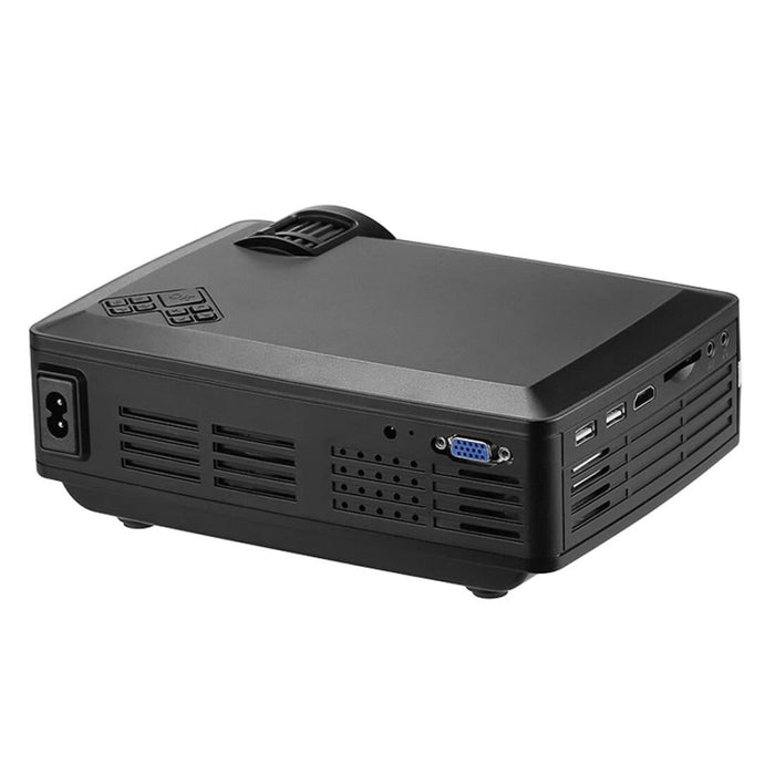 L1 80 Lumens 4 Inch Lcd Technology Hd 800*480 Pixel Projector Vga Hdmi Black