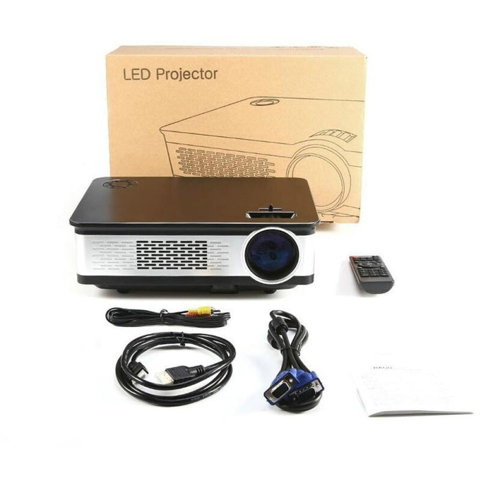 L2 300 Ansi Lumens 5.8 Inch Lcd Technology Hd 1280*768 Pixel Projector With Remote Control Vga Hdmi Black