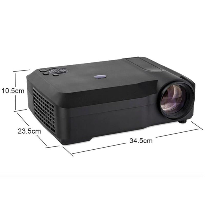 L3 300 Ansi Lumens 5.8 Inch Lcd Technology Hd 1280 X 768 Pixel Projector With Remote Control Vga Hdmi Black