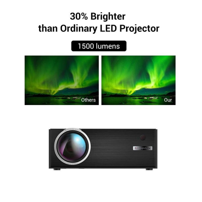 C7 1800 Lumens 800 X 480 720P 1080P Hd Wifi Smart Projector Supports Hdmi / Usb / Vga / Av