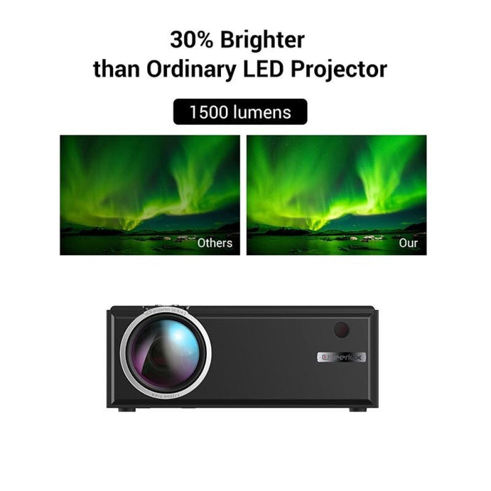 C8 1800 Lumens 1280X800 720P 1080P Hd Wifi Sync Display Smart Projector Supports Hdmi / Usb / Vga / Av