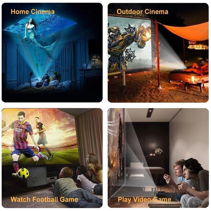 L5 Home Theater Adjustable Optical Keystone Full Hd 1080P Led Lcd Video Projector With Remote Control