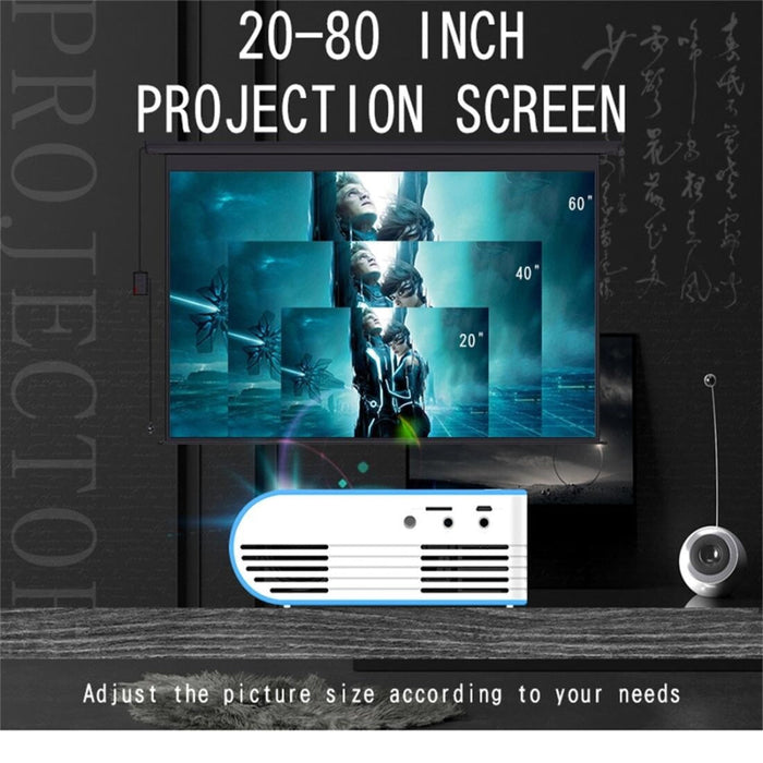 Yg210 320X240 400-600 Lumens Mini Led Projector Home Theater Supports Hdmi & Av & Sd & Usb