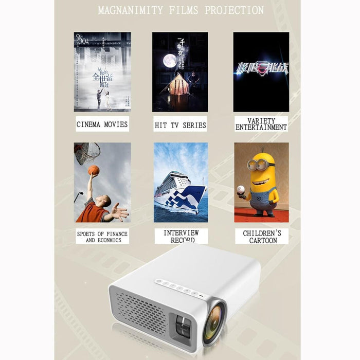 Yg520 800X480 1800 Lumens Mini Led Projector Home Theater Supports Hdmi & Av & Sd & Usb & Vga