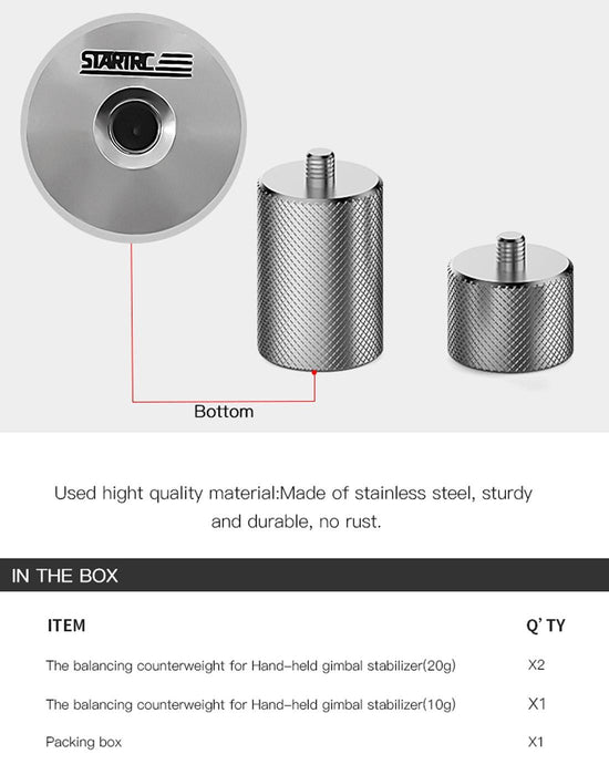 Adjustment Balancing Weight Anti Shake 50g Counterweight