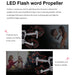 1 Pair Foldable Led Diy Flash Editable Word Lamp Propellers