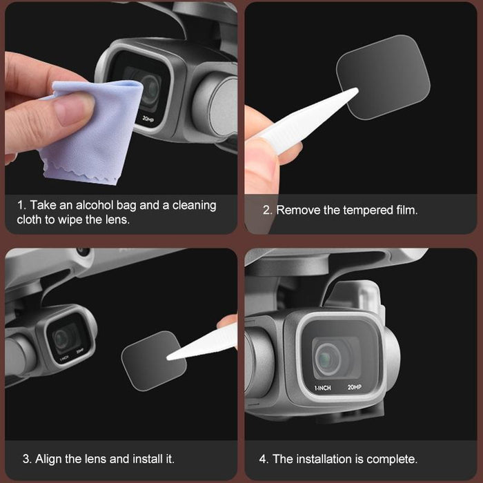 Tempered Glass Drone Lens Film - Explosion Proof