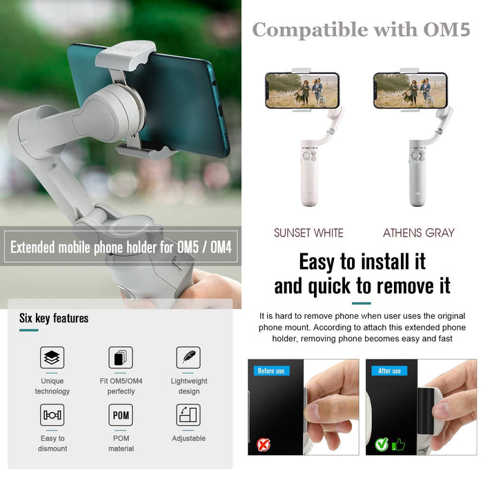 Dji Om4 Handheld Gimbal Quick Release Magnetic Buckle Clamp