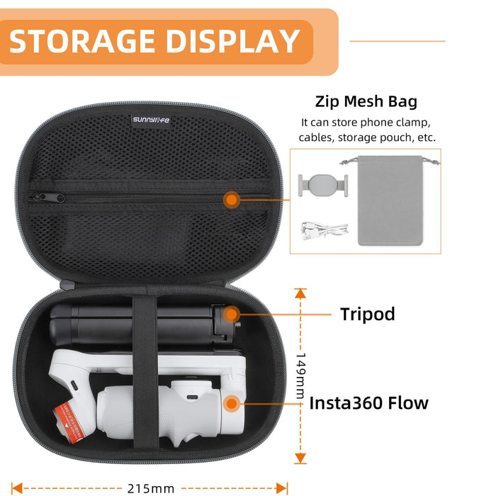 Portable Storage Bag Box For Insta360 Flow Zhiyun And Feiyu