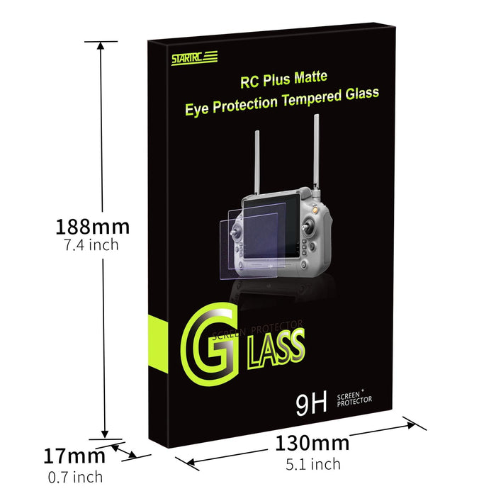 2pcs Tempered Glass Film For Dji Rc Plus With Screen Eye