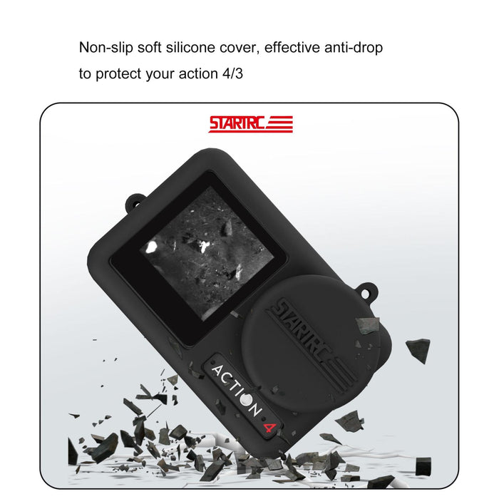 Shockproof Silicone Case with Lens Cap and Strap for Dji