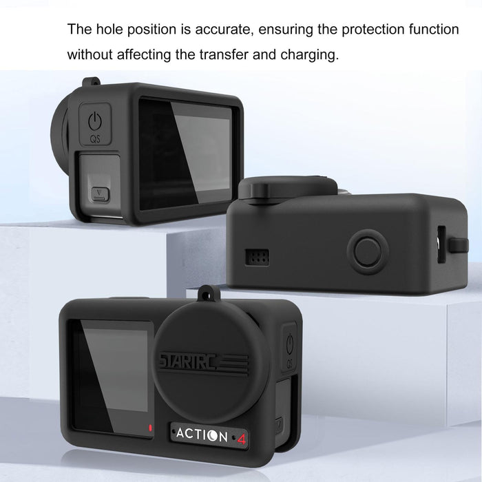 Shockproof Silicone Case with Lens Cap and Strap for Dji