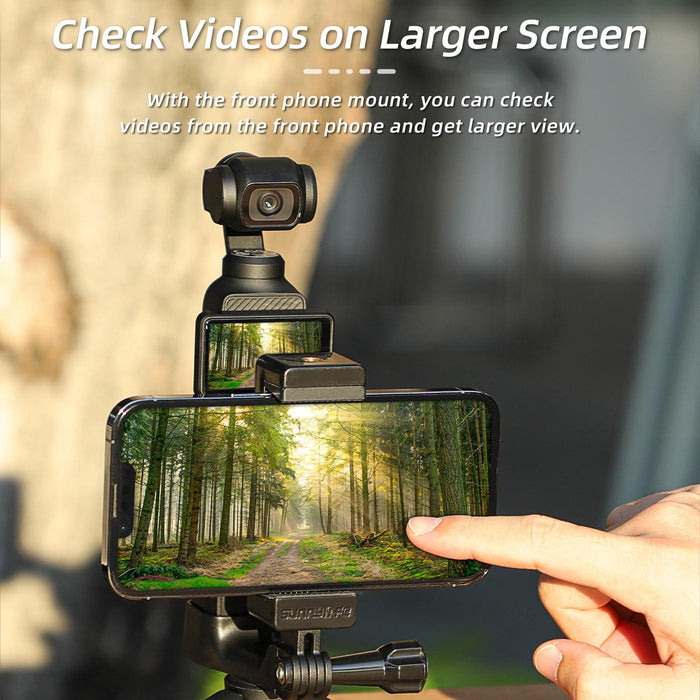 Handheld Tripod Expansion for Dji Pocket 3 - Front Phone