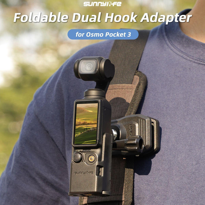 Foldable Dual Hooks Adapter for Dji Pocket 3 - Protective