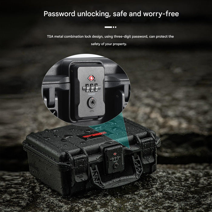 Waterproof Tsa Lock Suitcase For Dji Osmo Pocket Black