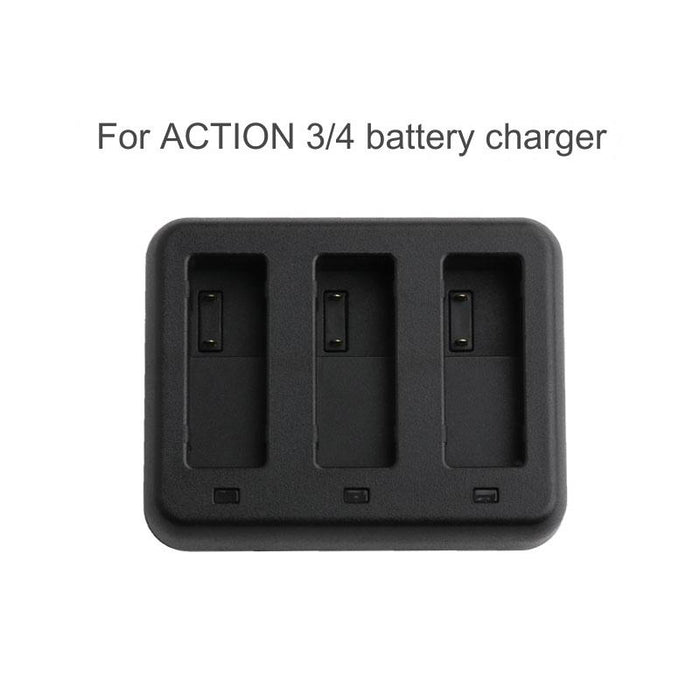 Tri-slot Charger for Dji Action Batteries