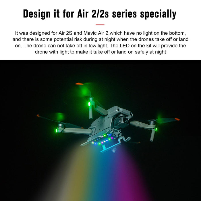 Led Light Folding Anti Fall Heightened Landing Gear