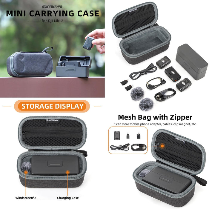 B770 Mini Carrying Case For Dji Mic 2 Wireless Microphone