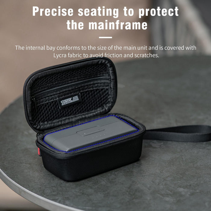 Diamond Texture Pu Portable Carry Case With Carabiner