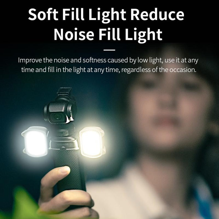 Magnetic Fill Light Kit For Dji Pocket Grey