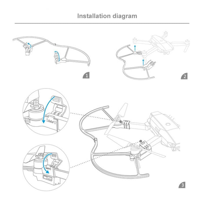 P Ma 124 Led Lantern Paddle Protection Cover For Dji Mavic