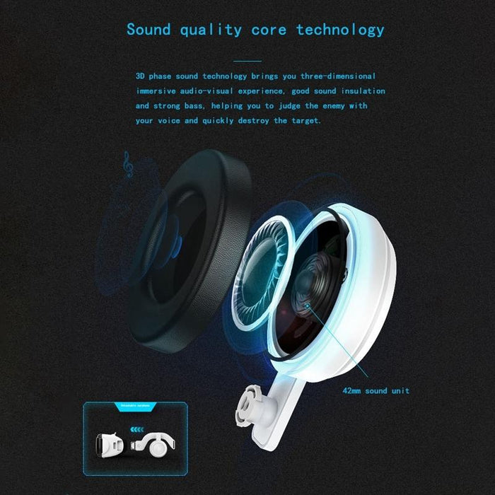 3d Vr Glasses Hifi Headset For 4.7 - 6.1 Inch Smartphones