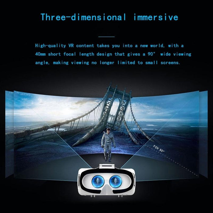 3d Vr Glasses Hifi Headset For 4.7 - 6.1 Inch Smartphones