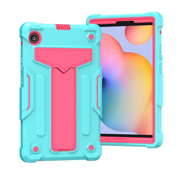 T-Shaped Bracket Contrast Colour Shockproof Pc + Silicone Protective Case